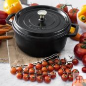 Кокот Staub, чугунный, круглый, объем 3.8 л, диаметр 24 см, черный Staub 1102425 фото 2