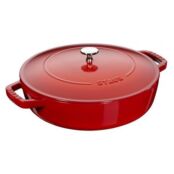 Сотейник "чистера" с чугунной  крышкой, 28 см, вишневый, La Cocotte, Staub 12612806 фото 1