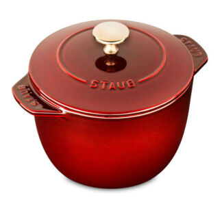 Кокот для риса из чугуна 1,5 л, 16 см, гранатовый, La Cocotte, Staub Staub