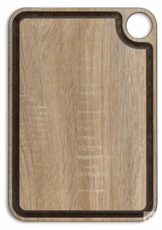 Разделочная доска из дерева с желобом 33х23 см, Cutting boards, Arcos Arcos