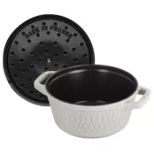 Кокот круглый, 24 см, 4,25 л, белый трюфель, Staub Staub 145224107 фото 2