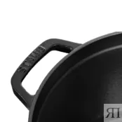 Кокот круглый, высокий, 24 см, 4,7 л черный, Staub Staub 12502423 фото 3