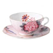 Чашка чайная с блюдцем Wedgwood Кукушка 180 мл, розовая, фарфор Wedgwood WGW-5C106805127 фото 1