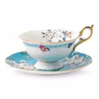 Чашка чайная с блюдцем Wedgwood Wonderlust Цветение 140 мл, фарфор, п/к Wed