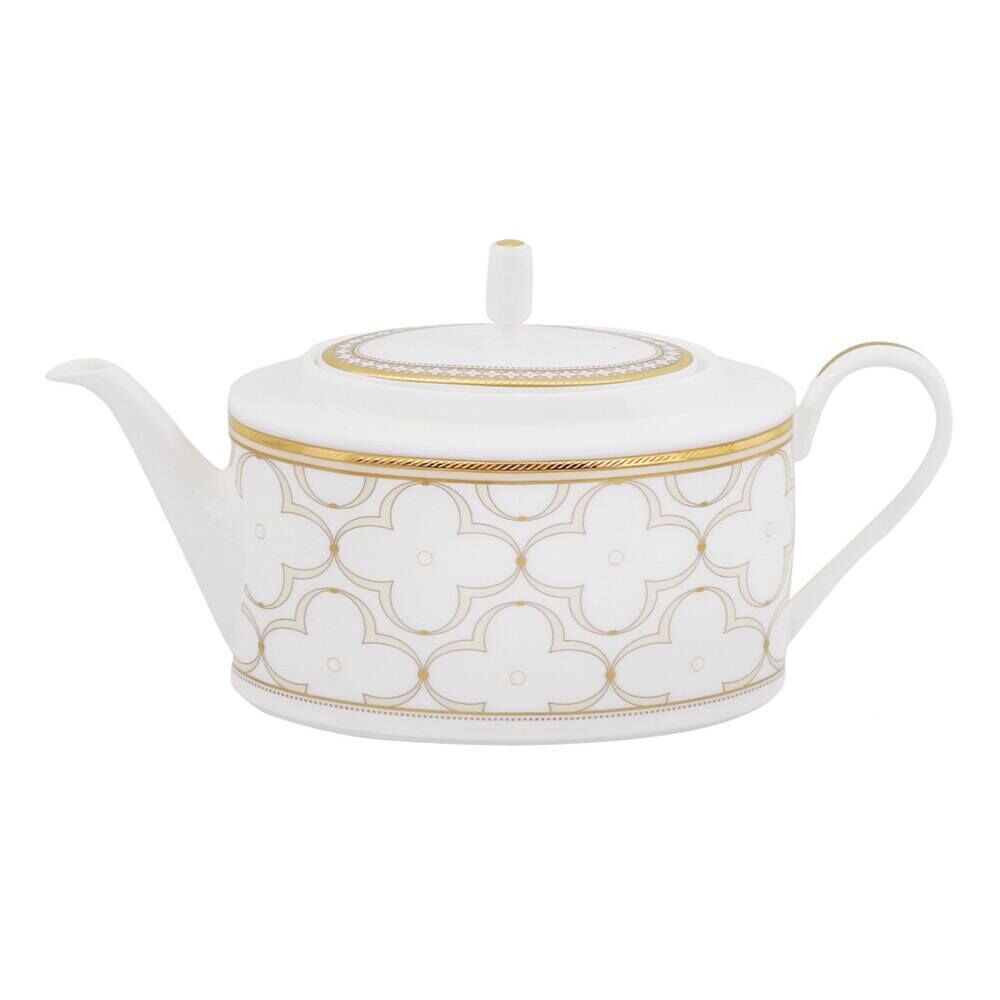 Чайник Noritake Трефолио, золотой кант 1,3 л, фарфор костяной Noritake NOR4945L/93663 фото 1