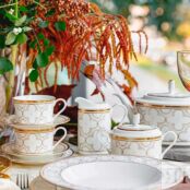 Чайник Noritake Трефолио, золотой кант 1,3 л, фарфор костяной Noritake NOR4945L/93663 фото 4