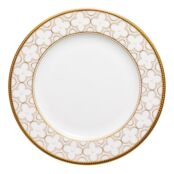 Тарелка десертная Noritake Трефолио, золотой кант 16,5 см, фарфор костяной NOR4945L/97212 фото 1