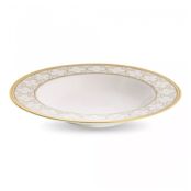 Тарелка суповая Noritake Трефолио, золотой кант 22 см, фарфор костяной Nori NOR4945L/93898 фото 2