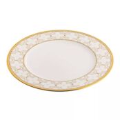 Тарелка обеденная Noritake Трефолио, золотой кант 28 см, фарфор костяной No NOR4945L/97320 фото 2