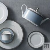 Тарелка пирожковая Noritake Богарт платиновый 16,5 см, фарфор костяной Nori NOR4958L/97212 фото 5