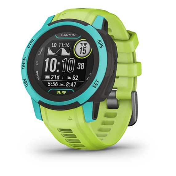 Умные часы Garmin Instinct 2S Surf Waikiki, голубой/салатовый 010-02563-02 фото 1