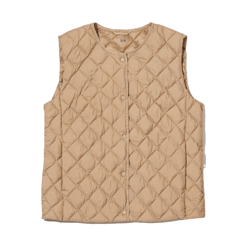 Жилет утепленный Uniqlo Warm padded quilted, бежевый 450451 | Beige COL32 фото 1