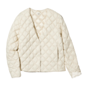 Куртка утепленная Uniqlo Warm padded quilted, белый 450314 | Off White COL01 фото 2