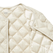 Куртка утепленная Uniqlo Warm padded quilted, белый 450314 | Off White COL01 фото 4