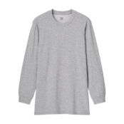 Лонгслив Uniqlo Heattech Extra Warm Cotton Heather, серый 451538 | Gray COL03 фото 1