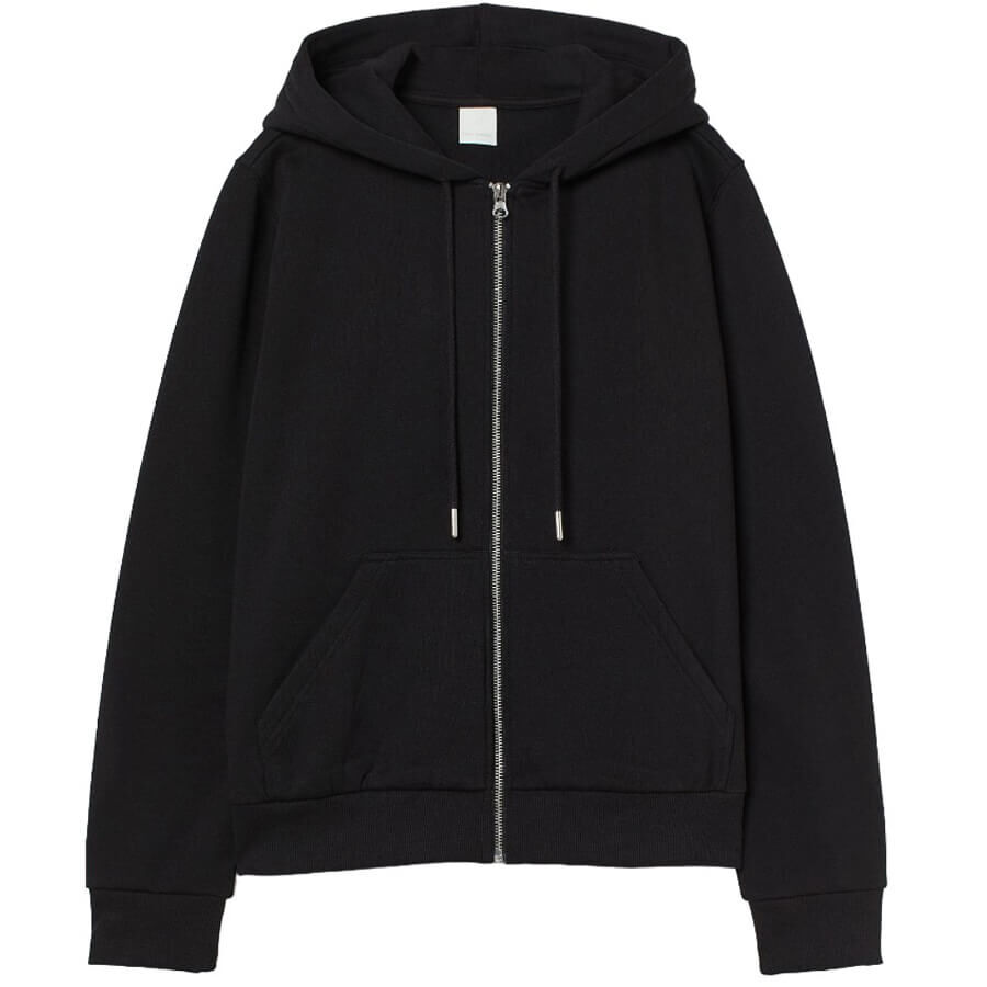 Толстовка H&M Hooded Jacket, черный 0984902001 фото 1