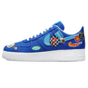 Кеды Nike Air Force 07 Premium, бело-синий DX2306 400 | White Blue фото 1