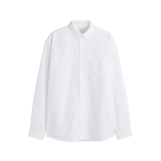 Рубашка H&M Relaxed Fit Oxford, белый