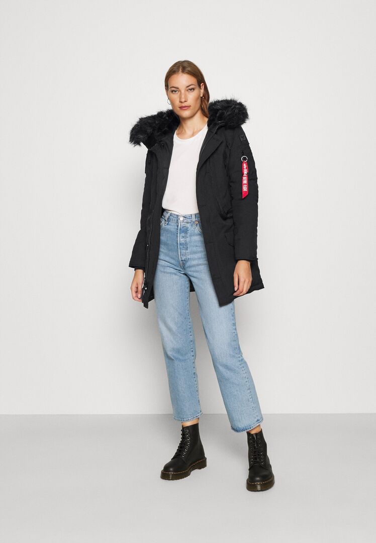 Пальто зимнее Alpha Industries с капюшоном, черный AL521P002-Q12 фото 1