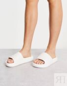 Белые шлепанцы adidas Originals Adilette Ayoon 121178543 | OFF WHITE/WONDE фото 1