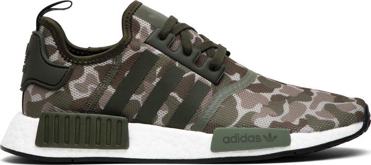 Кроссовки Adidas NMD_R1 'Duck Camo', зеленый D96617 | Green фото 1