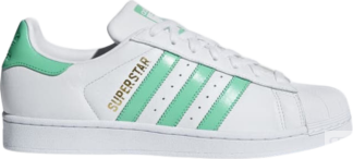 Кроссовки Adidas Superstar Hi-Res Green, белый/зеленый