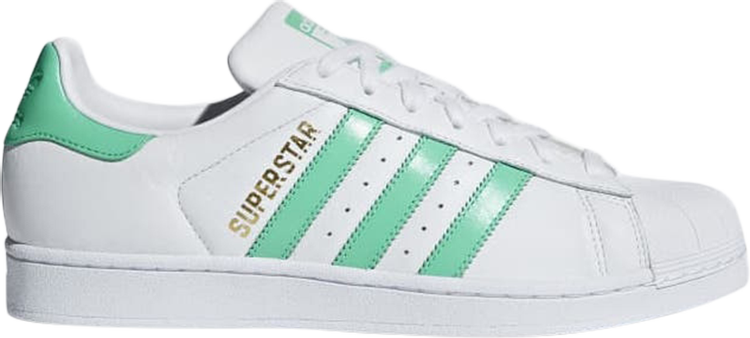 Кроссовки Adidas Superstar Hi-Res Green, белый/зеленый B41995 | Green фото 1