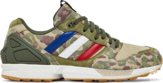 Кроссовки Adidas A Bathing Ape x Undefeated x ZX 5000 'Camo', зеленый