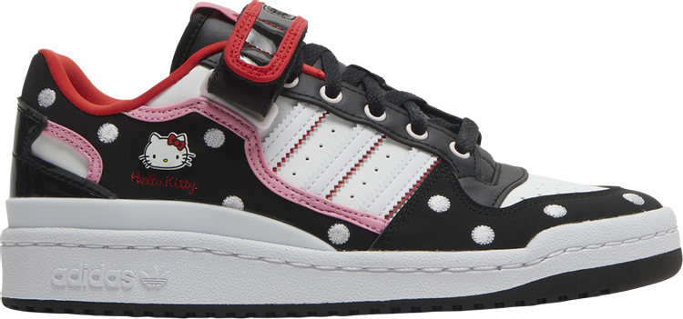 Кроссовки Adidas Hello Kitty x Wmns Forum Low 'Polka Dot', черный GW7167 | Black фото 1