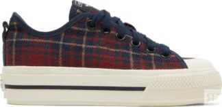 Кроссовки Adidas Wmns Nizza RF Platform Mid 'Plaid', красный