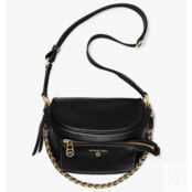 Сумка Michael Michael Kors Slater Medium Pebbled Leather Sling, черный 30T0G04M6L | black фото 4