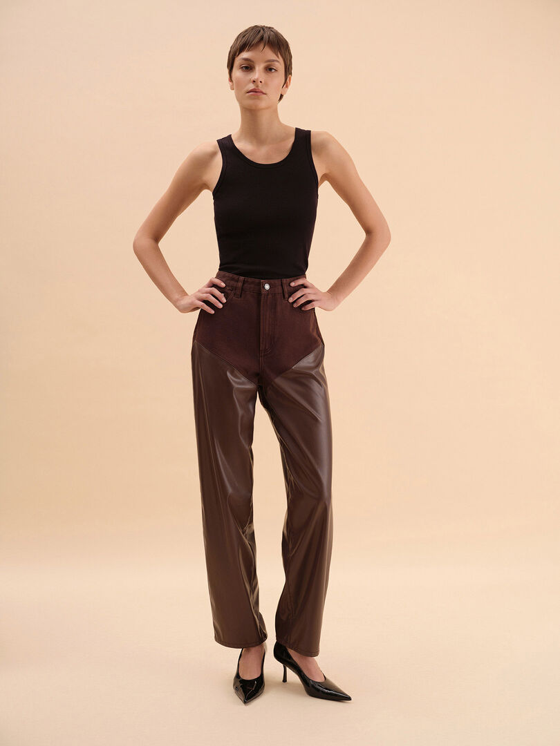 Джинсы Wide Leg Leather от Present & Simple фото 1