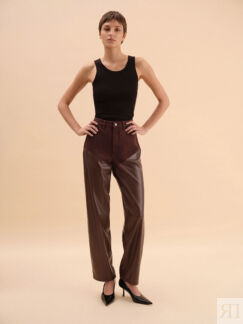 Джинсы Wide Leg Leather от Present & Simple