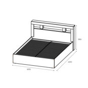 Кровать с подъемным механизмом Прима 160х200 БТС МЕБЕЛЬ Н130153 фото 3
