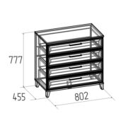 Комод с ящиками Аурелио 6, белый ГЛАЗОВ МЕБЕЛЬ 00-00136146 фото 3