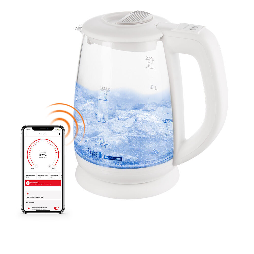 Умный чайник-светильник REDMOND SkyKettle G212S (белый) фото 1